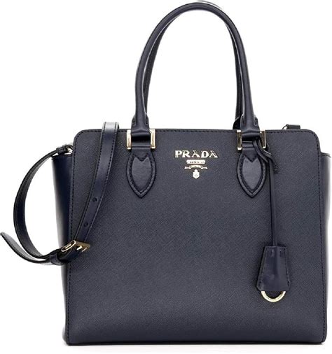 prada saffiano lux handbag navy blue|Prada saffiano leather purse.